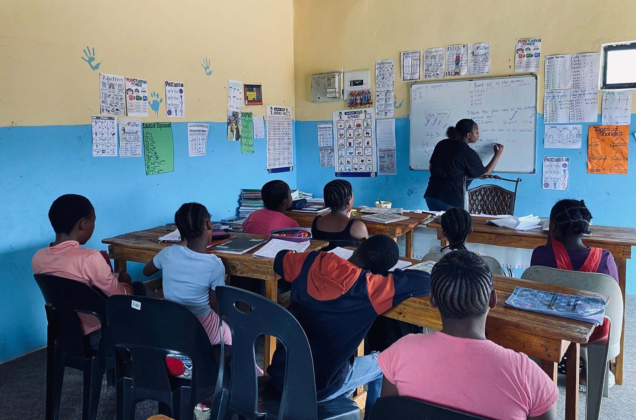The Alpha Tutoring Academy classroom set up for extra lessons